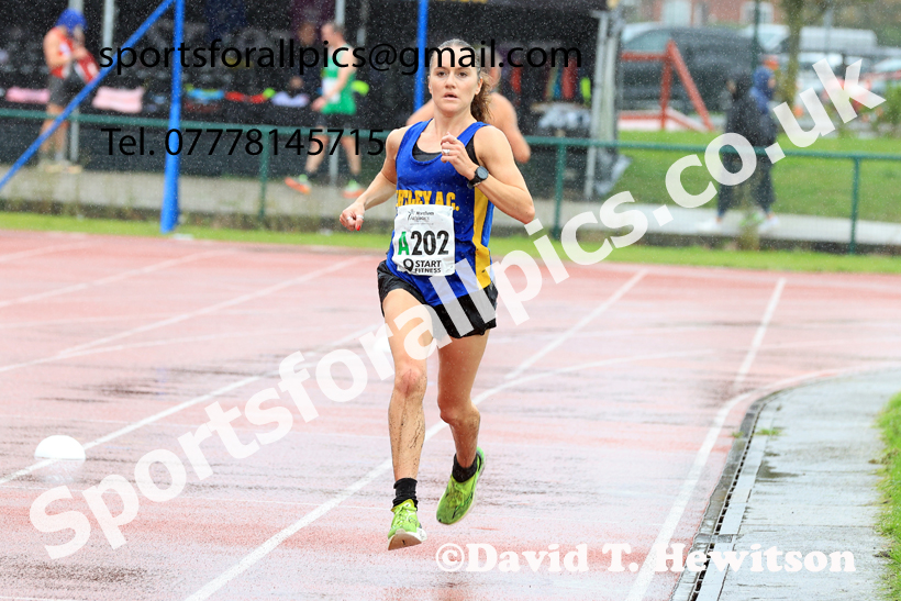Senior Womens 4 Stage 2025 Northern Athletics Autumn Road Relays, Leigh, Lancashire. Photo: David T. Hewitson/Sports for All Pics